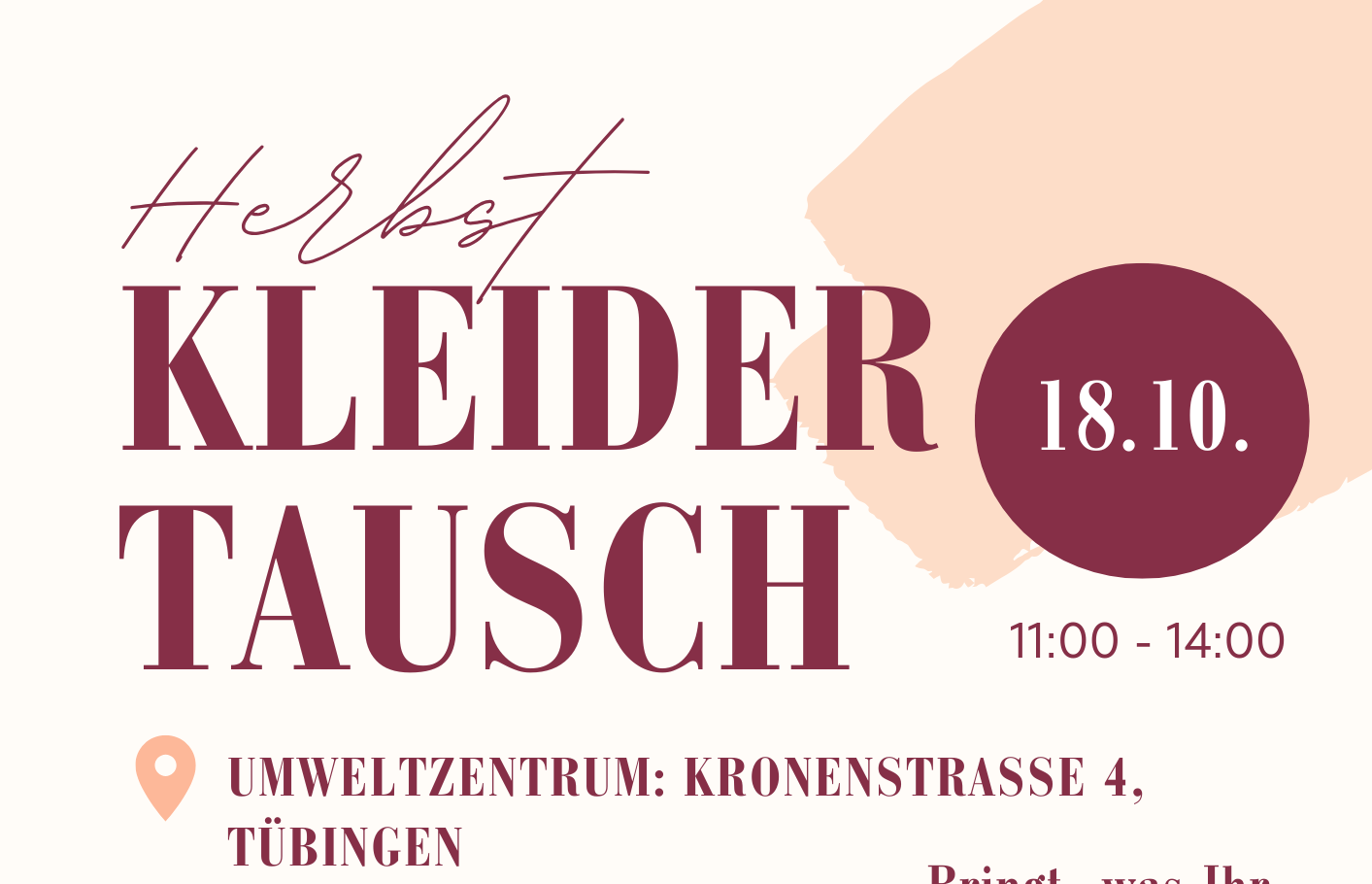 Beige-Braun-Modern-Illustrativ-Sommer-Kleidertausch-A4-Dokument-