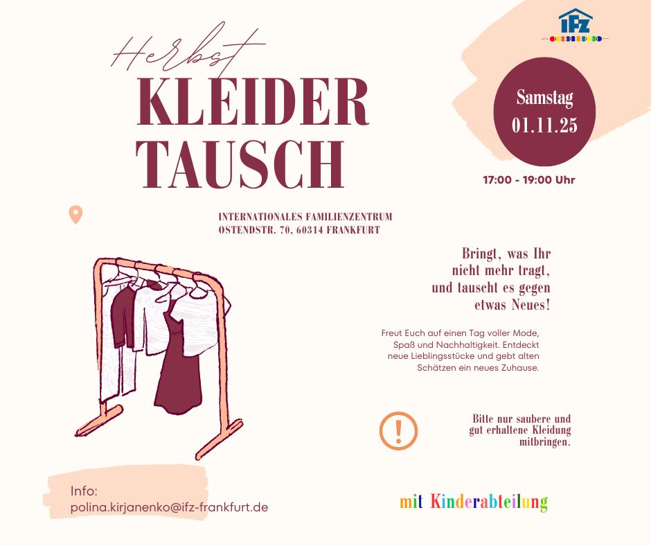 Beige Braun Modern Illustrativ Sommer Kleidertausch A4 Dokument (Facebook-Post)